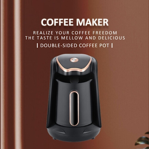 Coffee maker, 4-cup capacity, anti-spill function, copper-colored 2