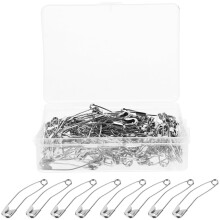 Phlegsive Boxed Curved Safety Pins for Sewing and Crafts