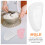 Witte silicagel epoxy mal, bakvorm/cake asbak 5