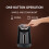 Coffee maker, 4-cup capacity, anti-spill function, copper-colored 4