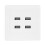 Πρίζα USB τοίχου, 4 θύρες USB, πρίζα φόρτισης για ηλεκτρικό ρεύμα DC5V, οικιακό γραφείο, 7