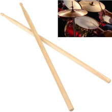 Bacchette Drumsticks5A, bacchette classiche in legno d'acero, bacchette in legno d'acero, bacchette con punte in legno, adatte a studenti e adulti
