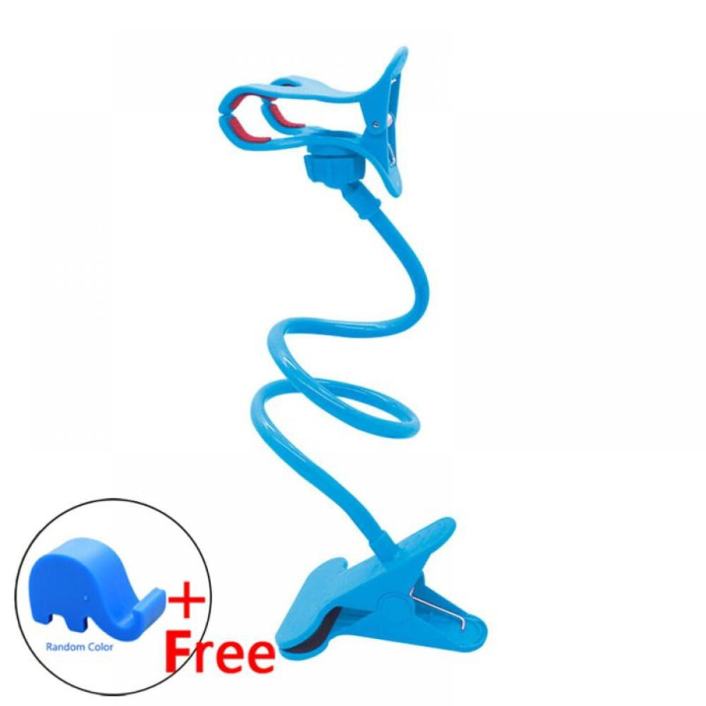 36066Cm Mobile Phone Holder Creative Lip Type Telescopic Mobile Phone Holder Multi-Function Lazy Plastic Mobile Phone Holder,Light Blue 9071309677935