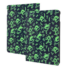 Capa para iPad de 9ª/8ª/7ª/10,2 polegadas, inspirada em O Estranho Mundo de Jack, com suporte e porta-lápis.