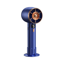 Pompotops Summer Supplies Portable Handheld Small Fan Wholesale USB Charging Ultra Silent Large Wind Small Electric Fan, Blue