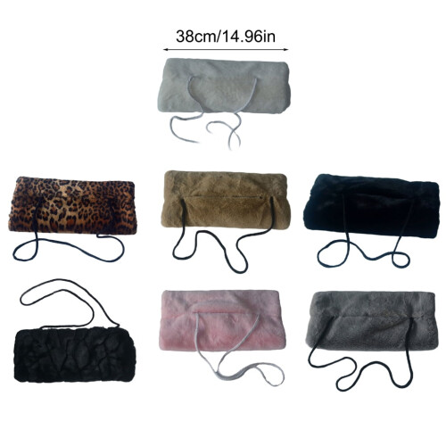 ZPAQI Χειμερινές Ζεστές Λούτρινες Χειρολαβές Unisex για Κρύο Καιρό με Τσέπη 2