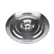 Coperchio in acciaio inox per ciotola da miscelazione, ideale per pentole e utensili da cucina.