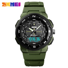 Winysin Vandtæt Alarm Dato Sport Analog Digital LED Baggrundsbelyst Armbåndsur