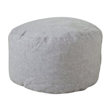 Unstuffed Faux Leather Pouf Cover, 16.5”x12.5" Handmade Footstool Ottoman Storage Solution, Floor Footrest Cushion