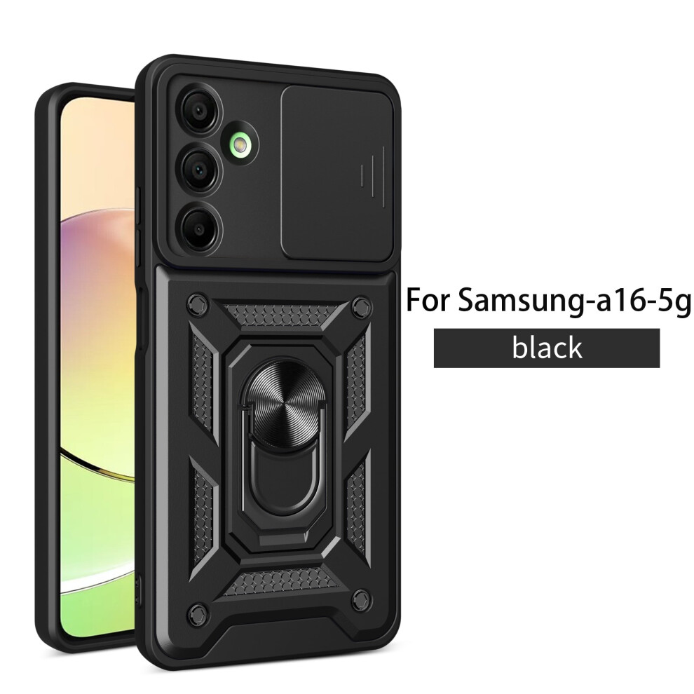 For Compatible With Samsung Galaxy A16 5G Case,With Slide Camera Cover, Military-Grade Phone Case With Upgrade Kickstand 9164030821712