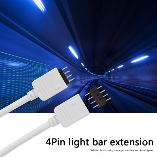 Καλώδιο επέκτασης λωρίδας LED husxh4Pin RGB5050Ανθεκτικό καλώδιο σύνδεσης φωτισμού για 2