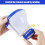 Diffuseur flottant, distributeur de pastilles de chlore, diffuseur de chlore pour piscine avec thermomètre, diffuseur flottant pour piscine et spa 5