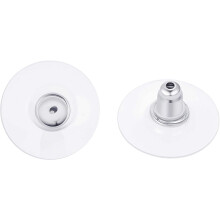 3 Pairs 925 Sterling Silver Earring Backs Earring Safety Backs Bullet Clutch with Rubber Pad