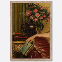 Tela impressa com arte botânica vintage de jardim de pássaros da ASPORIC, decoração de parede com padrão antigo neutro para sala de estar,