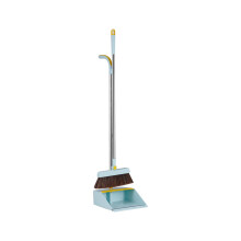 Ensemble balai et pelle à poussière, compatible avec Yonrjhukm, raclette double couche, pliable, antiadhésif, rotation à 180 pour un rangement