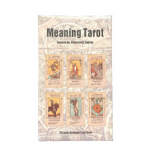 Sakupycq Tarot-Kartenspiel, 78 Stück/Box, Tarot-Karten mit Anmerkungen, Kartenspiel für Anfänger, für Zuhause (Sonderangebot)