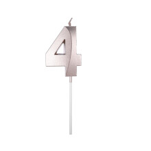 Juego de velas de cumpleaños 3D color champán - Adorno de cera multicolor para tartas de cumpleaños, bodas y aniversarios - ¡Gran liquidación!