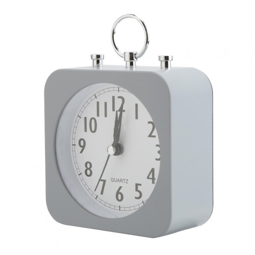 DEWIN Alarm Clock, Vintage Retro Classic Silent Desktop Alarm Clock(Gray) 1
