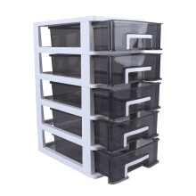 SHLT Mall Plastic Drawers, 1Pc Drawer Storage Cabinet Five Drawer Type Closet Layer Storage Cabinet Plastic Organizer Storage Rack for Office Home