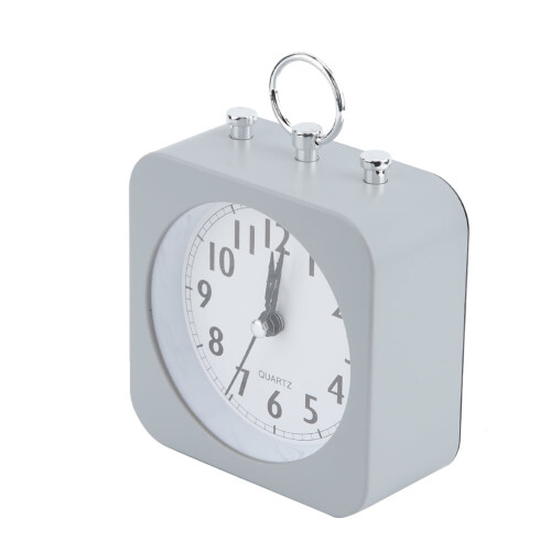 DEWIN Alarm Clock, Vintage Retro Classic Silent Desktop Alarm Clock(Gray) 2