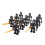 Ensemble de 10 figurines Skull Go, blocs de construction, jouets blancs 8