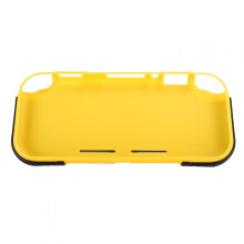 Emoshayoga 2-in-1 Hartschalenetui für Switch Lite, kompatibel mit Kartenfächern, Gelb/Schwarz