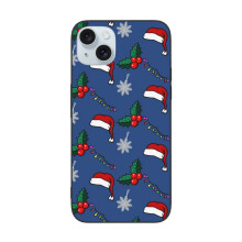 Veselé Vánoce kompatibilní s iPhone 15 Pouzdro na telefon, nárazuvzdorný kryt na telefon s PC + TPU pro duální fotoaparát kompatibilní s
