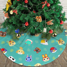 Weihnachtsbaumdecke, 36 Zoll, Animal Crossing, für Weihnachtsdekorationen und -ornamente