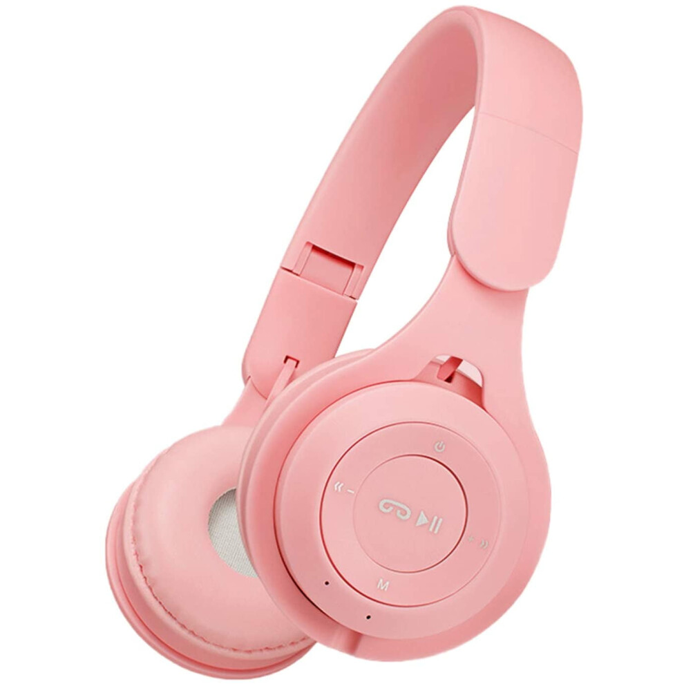 M6 Active Noise Cancelling Bluetooth Headphones With Microphone, Deep Bass Wireless Headset For Home Office - Pink 9164030273627
