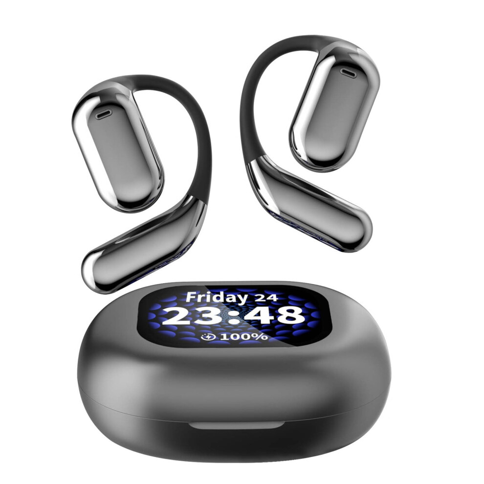 Bfsauha Wireless Earbud, Bluetoothheadphones Erazers Over The Ear Earbuds Wireless Open Ear Earbuds Bluetooth 5.4, Touch Screen Control, Led Display 9164030273597
