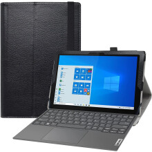 Étui en cuir PU avec 2 supports pliables pour IdeaPad Duet3i10IGL5, compatible avec Lenovo IdeaPad Duet3i / compatible avec Lenovo