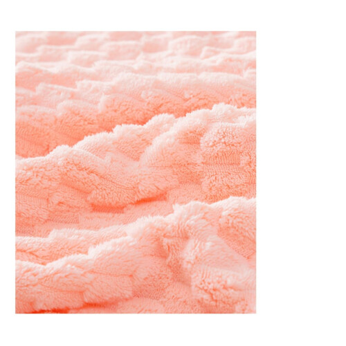 Πετσέτα Towel Cloud Lattice Coral Βελούδινη Πετσέτα για Ενήλικες, Πηχτή Απορροφητική Μαλακή 1