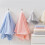Πετσέτα Towel Cloud Lattice Coral Βελούδινη Πετσέτα για Ενήλικες, Πηχτή Απορροφητική Μαλακή 3