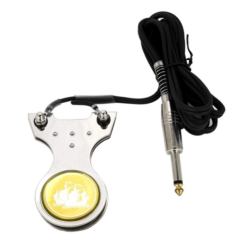 Tattoo Foot Pedal NonSlip Ergonomic Base with Durable Silicone Cable for Professional Tattoo Machine