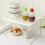 White Wire Stackable Foldable Storage Rack, Compatible with Kitchen, Desk, Countertops - Space Saving Shelf Holder 2
