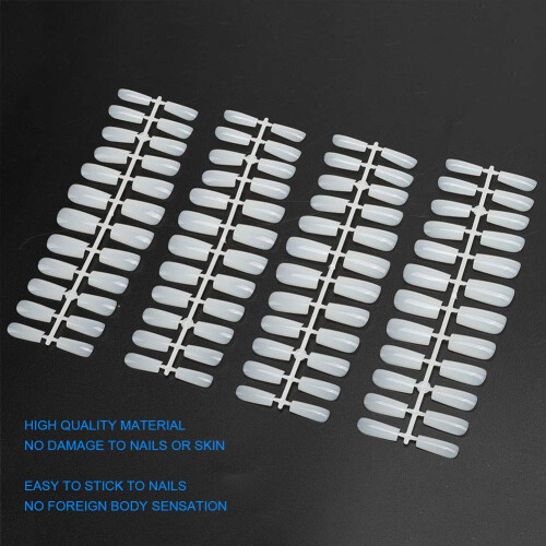 504Pcs Natural Color Nail Tips Set for DIY Manicure, Multiple Sizes False Nails Kit 2