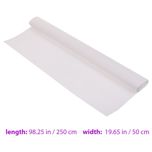 Heavy Crepe Paper Craft Elastic Packing Greenery Decor Colored Gift Wrapping White 2