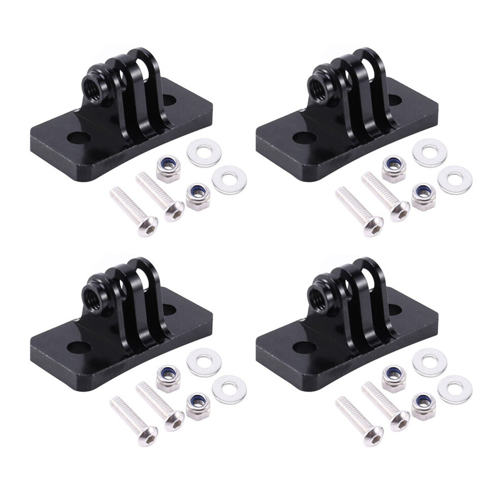 4X Cnc Skydiving Helmet Fixed Mounts For Hero 1 2 3 3+ 4 5 Session/ /Sj/Gitup Sport Camera Black 9338982214186