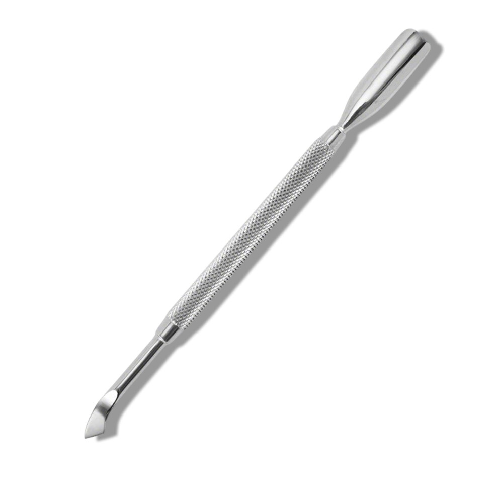 Cuticle Pusher DualEnd Stainless Steel UltraThin Square Head Nail Cleaner Tool for Gel Polish