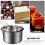 Ensemble de bain-marie double en acier inoxydable durable COSLUS 3
