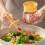 Xubond Kitchen Essentials, Κομψό σετ γυάλινων δοχείων με κουτάλι για οργάνωση κουζίνας, 6