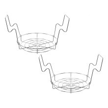 Lot de 2 stérilisateurs à eau de 21,5 litres avec support pour bocaux, en acier inoxydable.