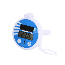 Digital Pool Thermometer Solar Powered Waterproof LCD Display for Swimming Pools and Hot Tubs