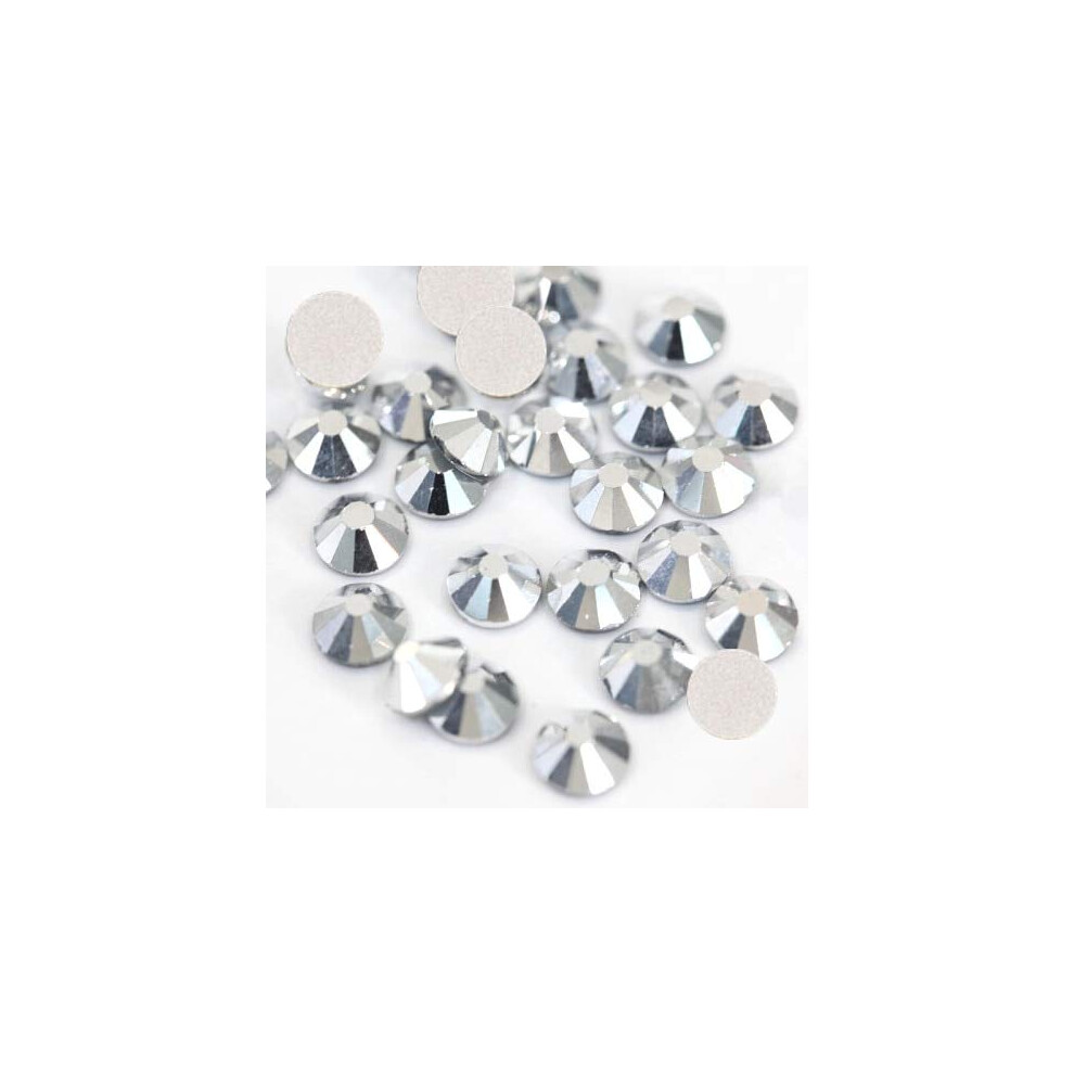 SS3SS10 Glass Flatback Nail Art Rhinestones, 1440pcs Non Hotfix, 40 Colors for Crafts