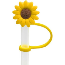 Silicone Drinking Straws with Reusable Straw Covers, BPA  Tips for Cups, MultiColor Dust Caps