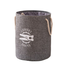 Collapsible Waterproof Laundry Hamper, Decorative Grey Fabric Cube For Multi-Application Home Essentials, Portable Organizer With Handles And Large