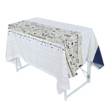 Cotton Linen Tablecloth High Quality Vintage Pattern 140X140CM Decorative Cloth For Home Picnic Cookout With Vibrant Visual Effects And Versatile