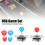Kit arcade Raspberry Pi, controller di gioco fai da te con encoder USB a ritardo zero, pulsanti LED, supporto per giochi multiplayer, facile 7