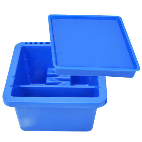 Brush Cleaner With Pen Hole Design Multi Function Brush Washer Divided Compartments Sturdy Drop Resistant Plastic Storage Containers For Artists 1