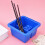 Brush Cleaner With Pen Hole Design Multi Function Brush Washer Divided Compartments Sturdy Drop Resistant Plastic Storage Containers For Artists 7